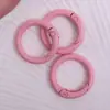 Cierre de Resorte Pintado Color Caramelo Herrajes para Maletas Cierre Abierto de Resorte Accesorios para Joyería Anillo para Tarjeta de Metal Anillo para Libro Llavero
