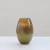 Nueva Botella de Vidrio Creativa Hecha a Mano Estilo Chino Boca Pequeña Patrón Degradado Flor Mesa de Comedor Entrada Campana para el Hogar Caballo Borracho Jarrón de Madera