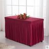 Faldón de Mesa de Tejido Plano para Exposiciones, Mantel para Mesa de Conferencias, Cubremesa para Eventos, Cubremesa para Boda/Fiesta de Bienvenida, Especial para Bodas