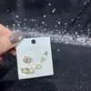 Pendientes de Tachuela de Moda Pendientes de Mariposa Nuevos Versátiles Súper Brillantes Circonita Aguja de Plata S925 Galvanizada Ecológica Ropa de Moda de Invierno