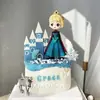 Enfeites de Decoração de Bolo Frozen Edição Q Aisha Decoração de Bolo Princesa Aisha Enfeites Rainha do Gelo