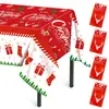 Novos Copos de Papel Descartáveis com Tema de Natal, Guardanapos de Papel, Pratos de Papel de Natal, Decorações de Toalha de Mesa, Louças para Festa de Natal