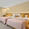 Huajiantang Yunquan Hotel Muebles Habitación Estándar Juego Completo Base de Cama para Casas de Huéspedes, Modelo de Renovación de Cama Específico para Hotel Fábrica de Muebles