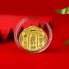 Ouro Puro 999 Gato da Sorte Adesivo para Celular Estilo Chinês Adesivo Traseiro Dourado Loja Cultural e Criativa Presentes de Eventos Atacado