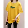 2026 Camiseta de Manga Corta Holgada Verano Nueva Talla Grande Ropa para Mujer Longitud Media Cubre el Vientre Adelgazante Top Elegante