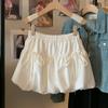 Foto Real de Falda A-Line para Mujer con Lazo Estilo Ballet, Falda Tutú, Cintura Elástica, Falda Linterna Dulce y Cool