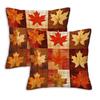 Funda de Almohada Hoja de Arce Calabaza Amazon Decoración de Acción de Gracias Funda de Cojín para Sofá de Casa Nueva Funda de Calabaza