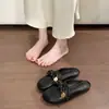Meias-pantufas Femininas Planas para Uso Externo, Novidade Tendência Primavera/Verão 2026 Laço Super Popular Sandálias Slip-On Preguiçosas