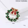 Broches de Natal Europeus e Americanos, Muletas de Liga de Zinco Ecologicamente Corretas, Flocos de Neve, Bonecos de Neve, Guirlandas de Árvore de Natal, Botas, Boutonnières, Atacado de Fabricantes