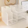Organizador de arquivos, pasta de escritório, papel A4, estante de armazenamento de arquivos multicamadas, organizador de mesa para material de escritório