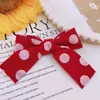 Estilo Coreano Lazo Rojo Fresco de Tela para Cabeza de Niña Accesorios Celebración Cibernética Bolsa de Regalo Accesorios Decorativos para el Cabello Juguete Ropa