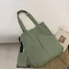 Estilo Ins japonés muji para mujer, nueva bolsa de compras estilo casual, súper ligera, gran capacidad, tela de nailon, bolso de hombro, bolsa de mano