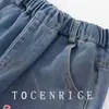 Pantalones Vaqueros Rectos Dulces de Dibujos Animados para Niñas, Nuevo Estilo Otoño/Invierno 2026 para Niños Mayores, Pantalones Largos Casuales con Forro Polar para Primavera y Otoño