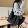 Bolsa de Ombro Casual da Moda Estilo Coreano Novo Modelo 2026 Bolsa Transversal Grande Capacidade Preguiçosa Bolsa Tote para Trabalho Viagem Aula