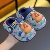 Pantufas de inverno infantis de capivara, unissex, antiderrapantes, impermeáveis, quentes e com forro de fleece, adequadas para uso interno