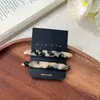 Ácido Acético Etiqueta Dorada Horquilla Hoja de Sauce Moda Clip para Flequillo Todo Fósforo Clip Lateral Elegante 2 Horquillas