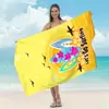 Toalha de Praia Estampada Transfronteiriça, Xale de Praia de Microfibra para Adultos, Toalha de Banho Absorvente de Água de Secagem Rápida, Toalha para Esportes Aquáticos