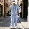 Traje deportivo casual de manga larga de color liso con capucha, holgado, talla grande, de primavera y otoño, transfronterizo del sudeste asiático