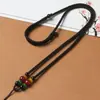 Collar con Colgante de Piedra Ojo de Tigre Ágata Cordón para Colgante Joyería Cordón Colgante de Jade Cera de Abeja Jade Hebilla de Paz Cordón Cadena para Suéter