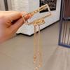 Preferencia Simple ~ Pasador para Cabello con Clip Pinza Trasera para la Cabeza Colgante Elegante Celebridad de Internet 2021 Nuevo para Mujer