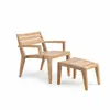 Mesas y Sillas de Teca para Exteriores para Ocio en el Patio, Jardín de Villa al Aire Libre, Juego para Balcón Exterior, Muebles Impermeables y Resistentes al Sol