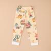 Nuevos Pantalones de Algodón Otoñales Clase Niños para Niños y Niñas, Pijama Base para Casa Primavera y Otoño, Pantalones de Cintura Plana Absorbentes de Sudor y Transpirables