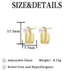 Aretes de Plata de Ley S925 Geométricos con Perla, Bañados en Oro Real para Mujer, Aretes de Moda de Alta Gama con Circonita, Accesorios Versátiles para Orejas