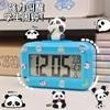 Reloj Despertador Electrónico de Muñeco de Bambú Panda con Retroiluminación Temporizador de Alarma Reloj de Escritorio Sencillo para Dormitorio