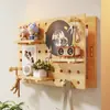 Pintura decorativa para caja de medidor, panel de clavijas estilo tronco, cubierta de interruptor para caja de distribución de energía, pintura colgante, artefacto de cubierta fea de celebridad de internet, no requiere perforación