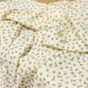 Tela de crepé de gasa doble, retro, con pequeñas flores, para pijamas, ropa de hogar y ropa infantil.