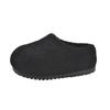 Celebidad de Internet Sensación Avanzada Baotou Arrastre Otoño e Invierno 2024 Nuevo Conjunto Informal Comodidad Joker Zapatos de Suela Suave de Pelo