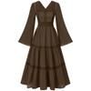 Traje de Halloween Transfronteiriço Europeu Medieval Renascentista Vestido Vitoriano Colonial