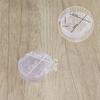 Caja de Plástico PP Transparente con Forma de Manzana Caja para Joyería Caja de Embalaje Caja para Almacenar Borlas de Maquillaje Caja de Embalaje para Muestras de Papelería