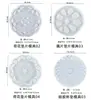 Molde de Resina de Cristal DIY Papoula Decoração de Mesa Mandala Porta-Copos Base de Armazenamento Molde de Silicone Venda por Atacado em Estoque
