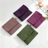 Bolsa de Terciopelo de Piel de Oveja, Bolsa Retro para Joyería, Bolsita Portátil con Cremallera para Guardar Anillos y Pendientes, Exquisita Bolsita de Tela Pequeña con Broche