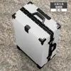 Maleta de Una Pieza para Viaje, Maleta con Marco de Aluminio para Estudiantes Mujeres, Unisex, Bolsa de Equipaje de 20 pulgadas con Combinación de Contraseña y Ruedas Universales