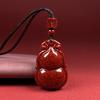 Colgante de Calabaza de Arena de Cristal de Cinabrio en Bruto Cristal de Alto Contenido Púrpura Dorado Rojo Imperial Arena Collar Colgante Venta al por Mayor Dropshipping