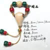 Nuevo Juego de Cuentas Rojas y Verdes para DIY Adecuado para Accesorios de Tres Vías, Cuentas de Vidrio de 10 mm, Cadena Pequeña de 4