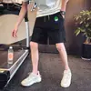 Bermuda de cinco pontos masculina 2023 nova verão celebridade da internet marca de moda casual versátil calça do meio moda