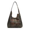 Bolsa de Ombro Feminina Jeans Moda Retro Casual Outono 2024 Estilo Coreano Nova Grande Capacidade Sob o Braço