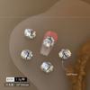 Nail Art Diamantes Joias Pilha Quadrada Gorda Explosivo Cristal K9 Feito à Mão Bola de Diamante Pequena Acabado Branco Transparente Acessível Luxo Nail Art Joias de Diamante