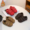 Zapatos Casuales Lindos de Cabeza Grande Estilo Coreano para Entrenamiento Moral Infantil 2025 Invierno Nuevo Estilo Velcro Cálidos de Algodón para Niños y Niñas