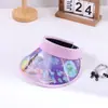 Nuevo sombrero de copa vacío 3D para niños con protección UV, ideal para viajes de verano, con grandes aleros, con diseño de astronauta y dibujos animados.