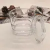 Pote de Vidro Cristalino Criativo de Luxo Leve, Pote de Doces, Pote para Frutas Secas e Nozes, Pote Oval com Tampa, Pote para Lanches, Pote para Temperos