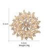 Broche Exquisito Versátil Anti-Exposición, Accesorio de Insignia para Traje y Cheongsam, Decoración Clásica de Boda con Perlas, Flor de Pecho Fija
