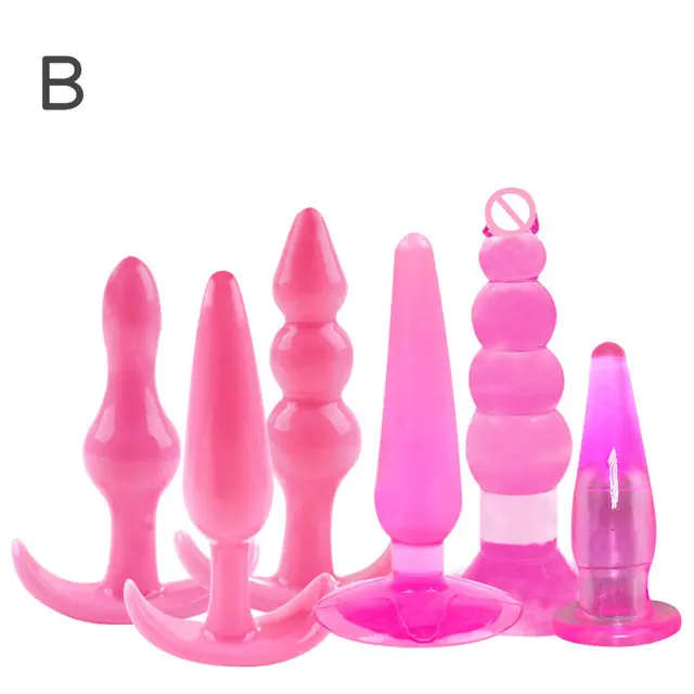 6Pcs-Set-Safe-Silicone-Butt-Pl