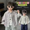 Chaquetas de moda y con estilo para niños, Nuevos conjuntos estilo coreano Primavera 2026, Camisas con estampado de leopardo para niños, Ropa de primavera y otoño