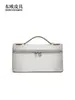 Nova Bolsa Cosmética de Couro de Crocodilo Branco Himalaya LP Couro Genuíno Moda Versátil Alta Qualidade Portátil de Ombro para Mulheres
