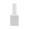 Botella Vacía Rectangular Negra y Blanca Casual Spot para Esmalte de Uñas 15ml Material de Empaque de Vidrio Botella Especial para Salón de Uñas