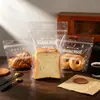 Sacos personalizados para embalagem de pão de forma, sacos transparentes com alça auto-selantes, sacos stand-up para croissant e mochi, fabricante de sacos com fecho zip lacrado